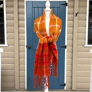 Frye & Co. Rustic Clay Orange Plaid Check